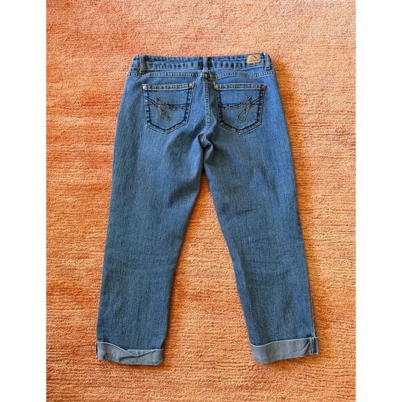 Jordache Skinny Stretch Crop Jeans Size 6 Blue Denim - Picture 8 of 9